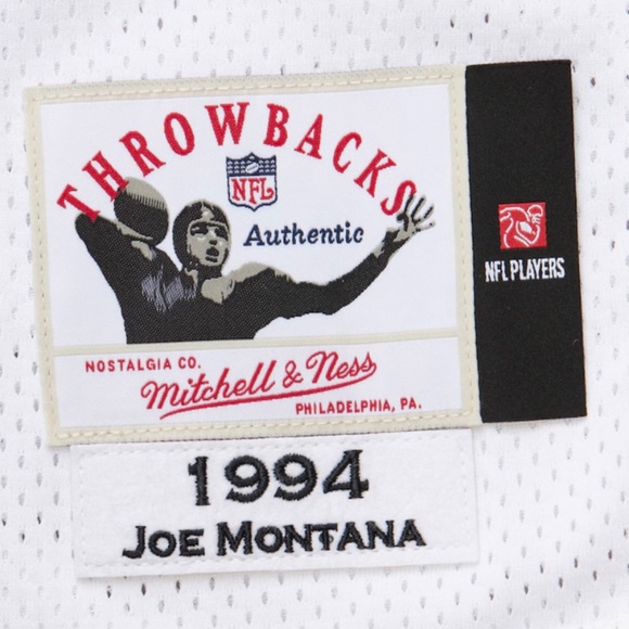 Kansas City Chiefs Jersey Mitchell & Ness NFL Joe Montana #19 Throwback Jersey - Picture 3 of 8
